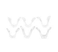 ORFOFE 6 Pièces Verres Accessoires De Pads à Nez en Forme De Tampon De Nez pour Les Verres Coussins avec Ton Coussinets Nasaux Télevés Plastique Transparent