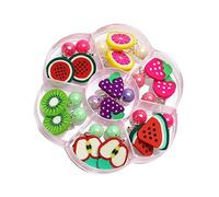 ORFOFE 7 paires Boucles Oreilles Fruits de Clips Oreilles Pâte Polymère Colorée Adorables Perçage Accessoires de Mode pour Style Unique