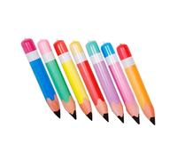 ORFOFE 7 Pièces Lot de Crayons Gonflables PVC Colorés Décoration et Facile à Gonfler pour Scolaires et Anniversaires Accessoires Ludiques et Portables pour Salle de Classe