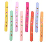 ORFOFE 8 pièces Bracelets Slap Garçon Fille Couleurs Bracelets Poignet et pour Fête Anniversaire Garçon Fille Accessoire Animation et Ajustable