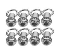 ORFOFE 8 pièces Crochets Lourds avec Anneaux Filetés pour Lustres Chaînes Extension pour Suspensions Métal Robuste pour Éclairage Plafond