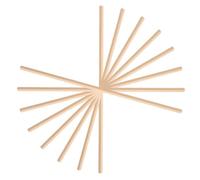 ORFOFE 8 Pièces Miniature Wooden Strips for Dollhouse Natural Wood Trim Wall Borders for DIY Mini Furniture Accessories and Building Supplies