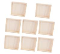 ORFOFE 8 Pièces Plateaux Bois Naturel Brut pour Puzzle Supports Carrés pour Tri Rangement et Activités Créatives des Garçon Fille