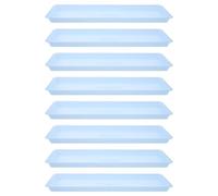ORFOFE 8 Pièces Plateaux Rectangulaires pour Plantes Plastique Épais Soucoupes Bleues pour Pots Intérieur et Extérieur Récupérateur Eau Anti-Fuite