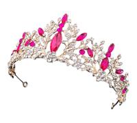 ORFOFE Accessoire Fille Couronne Scintillante en Alliage de Zinc et Cristaux, Accessoire Mariage Élégant Effet Visuel Charmant pour Photographie et Concours