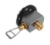 ORFOFE Adaptateur Cartouche Gaz Robuste pour Camping et Barbecue Extérieur Valve Arrêt Gaz Connecteur Rapide pour Recharge Portable