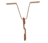 ORFOFE Adaptateur de Chaîne de Pluie Forme de V Crochet Robuste pour Gouttière Fixation Stable et Repositionnable Accessoire pour Maison et Jardin Couleur Dorée