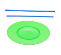 ORFOFE Assiettes de Jonglage Plastique avec Bâtons Habileté Équilibrée pour Plateau Rotatif Stable pour Spectacles de Jongleur et Performances