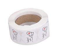 ORFOFE Autocollant Alimentaire Personnalisez Les Étiquettes De Cuisson Autocollants En Papier Autocollants À Thème De Cuisson 1 Rouleau Autocollants Décoratifs Blancs
