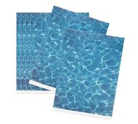 ORFOFE Autocollants Muraux Effet Grain d'Eau 6 Feuilles Autocollantes Papier Peint pour Chambre d'Garçon et Filles Décoration Murale DIY Motifs Vagues Océanique pour Micro-Paysages