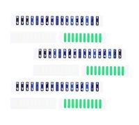 ORFOFE Autocollants pour Piano à Pouces 17 Notes Papier Écologique 60 Pièces Vert et Blanc, Accessoires pour Apprentissage Débutants, Décoration Clavier Facile à Retirer sans Résidu,