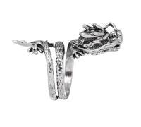 ORFOFE Bague Homme Dragon Rétro Alliage Inoxydable Résistant à Usure Design Unique Mode Bijoux Décoratifs Cadeau Homme