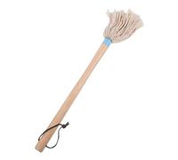 ORFOFE Balai Barbecue à Manche Bois Caoutchouc avec Tête Coton Doux Brosse de Badigeonnage Multifonction pour Cuisson Mopping et Huilage Facile à Nettoyer et Maniable pour Grillades