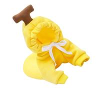 ORFOFE Banana Dog Hoodie Sweatshirt pour Chiens Petits et Moyens Vêtement Chaud Polyester Doux et Respirant Pull Automne Hiver Confortable pour Chiots et