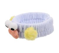 ORFOFE Bandeau De Maquillage Yeux Bandeau Élastique Mignon Bande De Cheveux Drôle Visage Lavage Élastique Turban Pour Femmes Spa Beauté Soins De La Peau Bleu Ciel