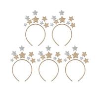ORFOFE Bandeaux à Étoiles Brillantes 5pcs Accessoires pour Cheveux de Festival Bandeau Étoile de Concert pour Anniversaires et Carnaval