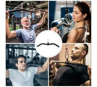 ORFOFE Barre de Tirage Acier pour Musculation à Domicile Poignée Ergonomique Confortable Équipement Fitness pour Entraînement Biceps Triceps Accessoire de Remise Forme Intérieur