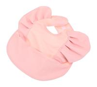 ORFOFE Bavoir Imperméable Tissu Non Tissé pour Garçon Fille avec Dentelle Tablier Repas Doux et Protection Complète pour Garçon Fille Lavable Machine Rose