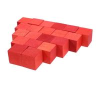 ORFOFE Blocs de Bois Carrés 30 Pièces 20X20 MM Rouges pour Loisirs Créatifs Cubes Artisanaux en Bois Naturel Non Traité Accessoires DIY pour Modélisme et Construction Éducative