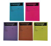 ORFOFE Blocs-notes et Colorés Livres Fluorescents Adhésifs 5 en Papier Portable sans Traces pour Accessoires de Note Maison