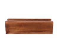 ORFOFE Bois Socle de Miroir de Sol 5 CM, Support Stable Marron | Installation sans Outil, Rainure 2cm, Largeur 3,5cm, Patins Antidérapants, pour Cadres et Tirages