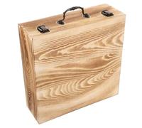 ORFOFE Boîte à Bijoux Vintage Coffre Rétro Compact pour Rangement Boucles Doreilles Pendentifs Anneaux Boîte Souvenir Portable et Décorative pour Petite Collection et Décoration Fête