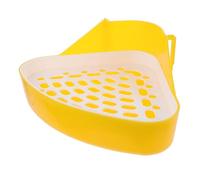 ORFOFE Boîte à Litière Triangulaire pour Petits Animaux Toilette Mini Plastique pour Cobayes Et Chinchillas Conception Facile à Nettoyer Espace De Jeu Optimal Évite Fuites Mauvaises