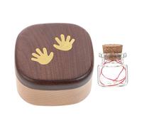 ORFOFE Boîte à Souvenirs de Dents de Lait en Bois, Coffret Carré pour Bébé et Garçon et Filles, pour Conserver les Premières Dents, Souvenir Précieux sous L’oreiller