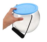 ORFOFE Boîte de Portable Transparente avec Couvercle et Poignée Aquarium pour Poissons Betta Crustacés et Tortues Résistante à Eau de Mer Seau pour Usage Extérieur et Table Bureau