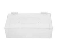 ORFOFE Boîte de Rangement Accès Main avec Couvercle à Charnière en Acrylique Résistant aux Rayures pour Masque Facial pour Bureau et Paquet
