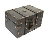 ORFOFE Boîte de Rangement Bijoux Vintage avec Serrure Coffret Compact Résistant pour Colliers Bagues et Boucles Doreilles Organiseur Pratique pour Usage Personnel et Boutique