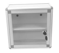 ORFOFE Boîte De Rangement Médicale Murale avec Serrure Organisateur De Médicaments Professionnel Aluminium Pratique pour Maison Et Bureau