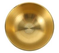 ORFOFE Bol à Laiton Pur Traditionnel Rond pour Rituel Bouddhiste Bol de Décoration Tibétain Polyvalent pour Bijoux et Cérémonie