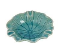 ORFOFE Bol Céramique pour Huiles Essentielles Plateau Aromatique Décoratif Bleu Adapté Spa et Maison Design Simple et Pratique Surface Lisse Facile à Nettoyer