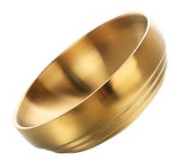 ORFOFE Bol Décoratif Doré 19 CM en Acier Inoxydable Bol à Clés d'Entrée Multifonction pour Rangement Bureau et Décoration Intérieure Vide-Poches Élégant pour Bijoux et Petits Objets