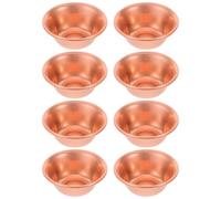 ORFOFE Bols Rituels en Cuivre Miniatures pour Offrandes Bouddhistes 8 Lot de 8, Design Élégant, Gain de Place pour Autels Personnels ou Cérémonies Religieuses
