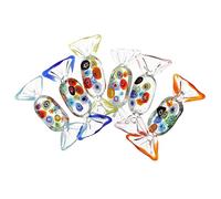 ORFOFE Bonbons Murano 18 Pcs Bonbons en Verre Décorations De Faux Bonbons Décor Rétro Bureautique Accessoires Goodies Noel Bonbons Décor Vintage Parure De Bonbons Décoration D'intérieur