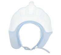 ORFOFE Bonnet de Garçon Fille Réglable Couronne Bleu Étanche Protection Yeux et Oreilles Lavage Shampooing Garçon Fille Facile à Nettoyer