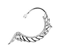 ORFOFE Boucles Oreilles Grimpantes Aile Ange sans Perçage Clip Cartilage Élégant Bijoux Femme pour Mariage Anniversaire Usage Quotidien