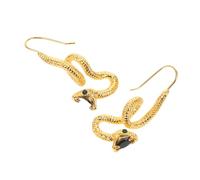 ORFOFE Boucles Oreilles Serpent Pendantes Alliage Léger Style Bohème Unisexe Bijoux Costume Gothique avec Œil Vert Confortables pour Usage Quotidien et Événements Festifs