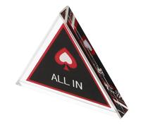 ORFOFE Bouton Dealer Poker Double Couche All in Accessoire Pratique pour Jeux de Poker et Fêtes et avec Finitions Soignées