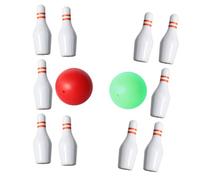 ORFOFE Bowling Miniature pour Maison de Poupée Quilles et Boules Miniatures Réalistes Décoratif Sportif