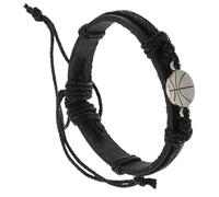 ORFOFE Bracelet Basketball Vintage Cuir pour Homme et Garçon Accessoire Sportif Élégant et Raffiné Bracelet Réglable Thème Basket Cadeau Mode Sport