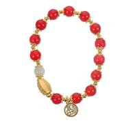 ORFOFE Bracelet Cordon Rouge Tressé Ajustable Année Du Dragon Accessoire Poignet pour Naissance Zodiac Chinois Cadeau Esprit Du Nouvel An