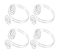 ORFOFE Bracelet Punk en Métal Spiralé Argenté 4 Pièces Manchette Ajustable Haut de Bras pour Femme et Homme Bijou Gothique Punk pour Cosplay et Déguisement