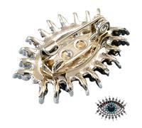 ORFOFE Broche Épingle Œil Maléfique Métal avec pour Femmes Décoration Élégante pour Vêtements Châles Sacs et Écharpes Accessoire Mode Chic