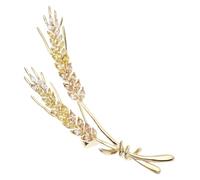 ORFOFE Broche Femme Chic Épi de Blé Dorée Élégante Accessoire Vêtement Petite Épinglette Décolleté pour Robes et Pulls Décoration et Pratique