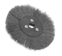 ORFOFE Brosse Métallique pour Meuleuse 150 MM en Fil D’Acier Inoxydable Solide Brosse à Roue Plate pour Décapage Nettoyage et Polissage du Bois et Cuir Accessoire Multifonction pour