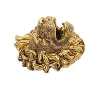 ORFOFE Buse Fontaine Murale Résistante Aux Intempéries Décoration Extérieure pour Jardin Installation Rapide Ambiance Relaxante Ornement Étang Résine