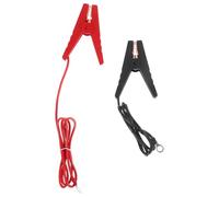 ORFOFE Câbles de Démarrage pour Clôtures Électriques Agricoles 2 Pièces Pinces Crocodile en Cuivre Fils de Connexion Solaires pour Système de Clôture Accessoires Résistants pour Ferme
